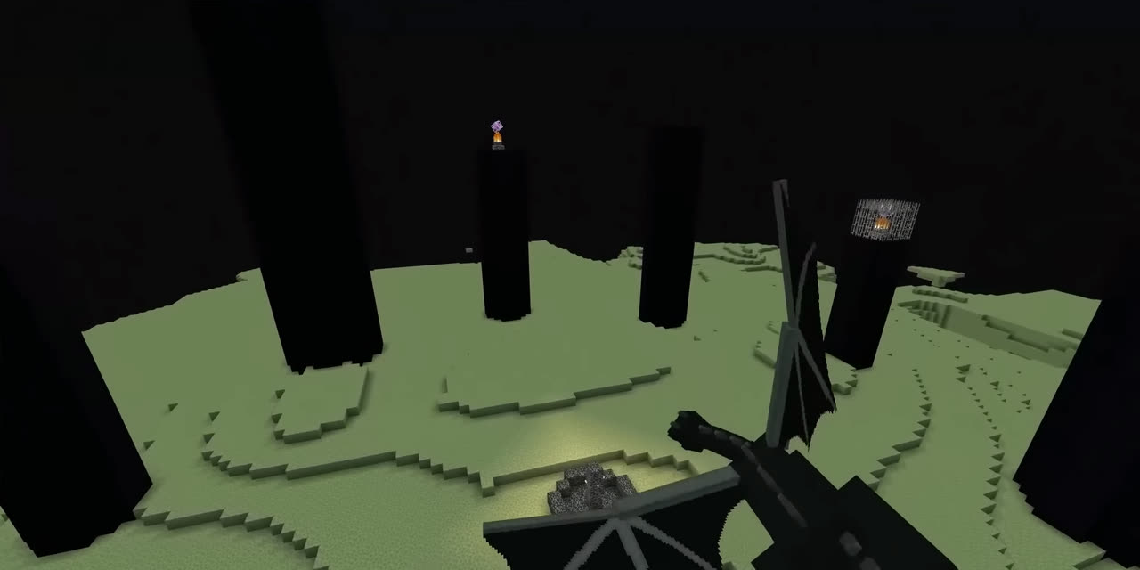 ממד The End עם הדרקון Ender