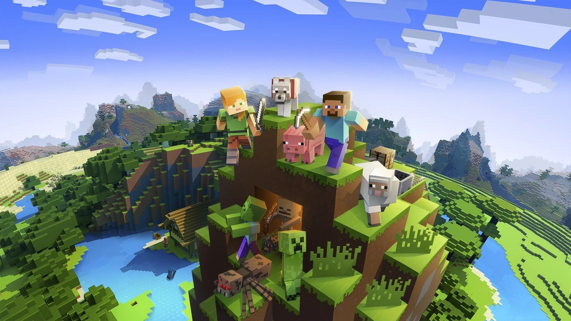 Overworld של Minecraft ב-Windows